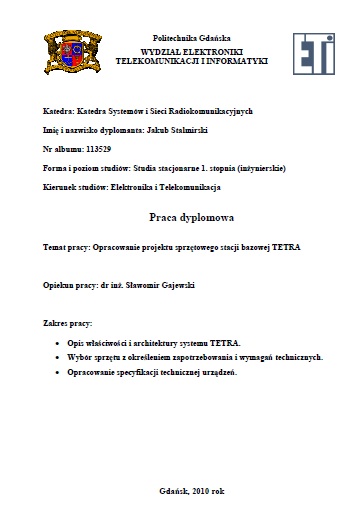 Opracowanie_projektu_sprzetowego_stacji_bazowej_TETRA-Jakub_Stalimirski