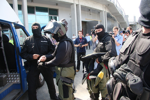 Ergo Arena - ćwiczenia ewakuacyjne podczas konfrencji 