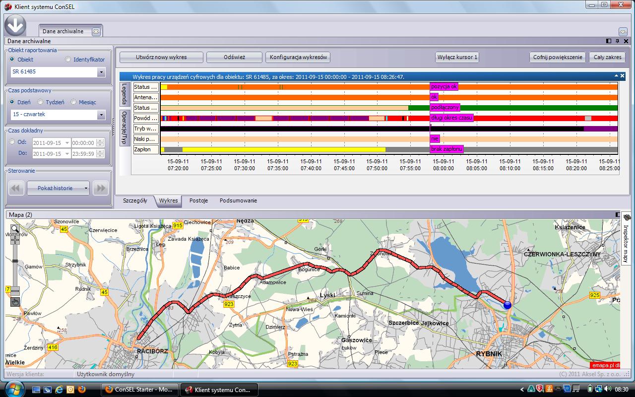 Wygląd aplikacji AkselAVL